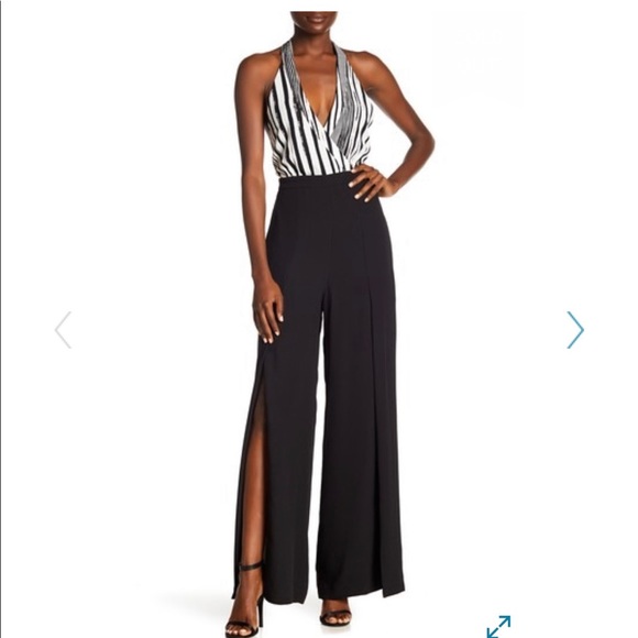 bcbg halter jumpsuit